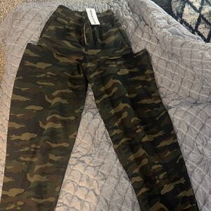 Slitted Camo Baggy Joggers